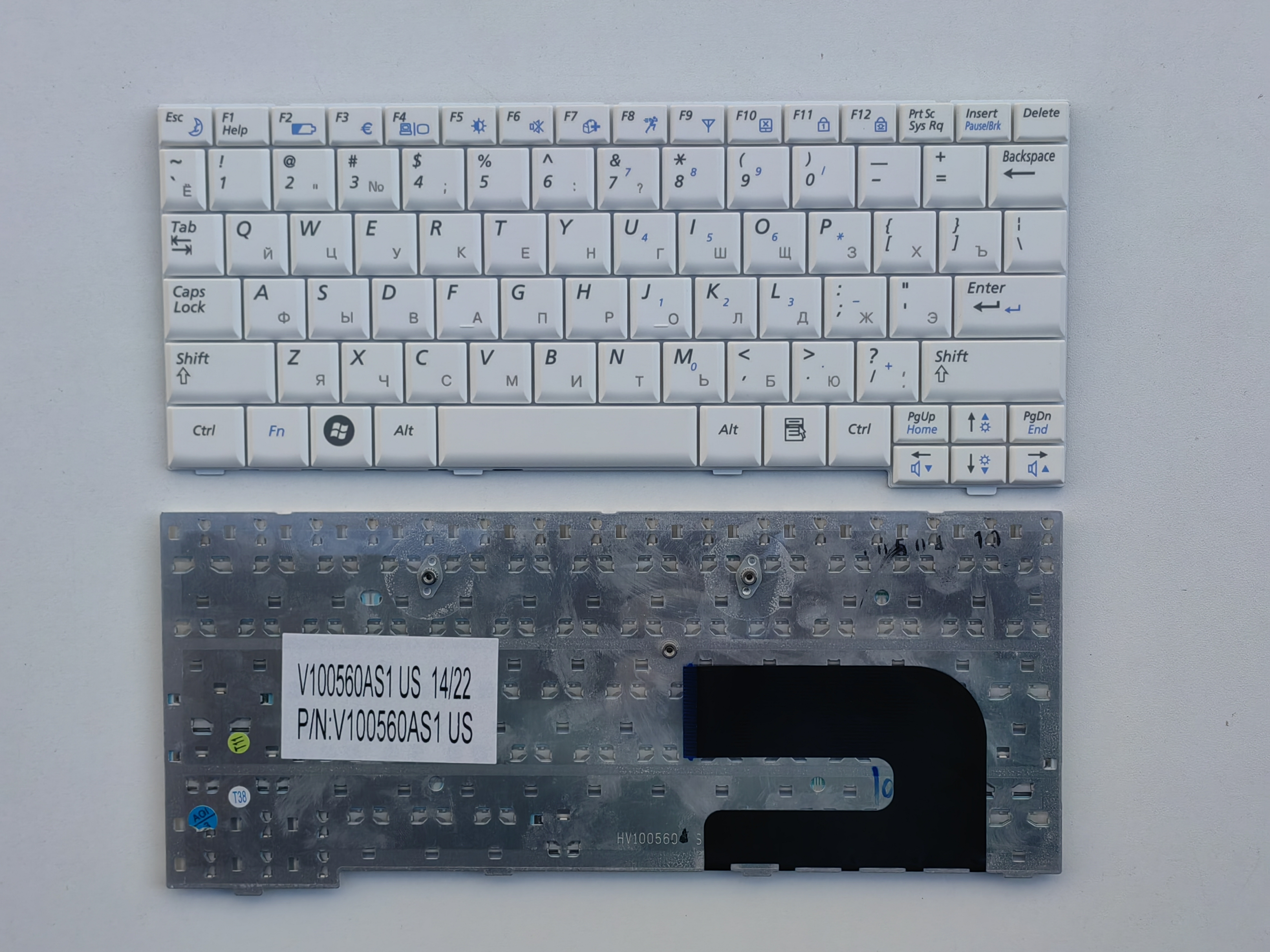 Picture of New Replacement Laptop Keyboard For SAMSUNG NC10 WHITE RU Layout